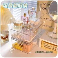 Acrylic Hair Accessories Storage Box for Headpieces and Hairpins, Stackable Display Organizer for Makeup Artists