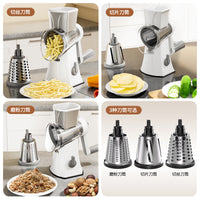 Multifunctional Rotary Vegetable Slicer and Shredder with Suction Base