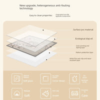 Clear PVC Chair Mat for Hard Floors, Anti-Slip Desk Chair Mat for Office and Home, Floor Protector for Rolling Chairs