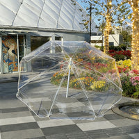 Large Transparent Outdoor Umbrella for Beach, Garden, and Patio