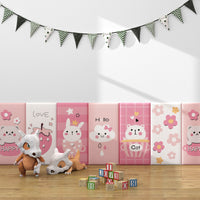 Cartoon Self-Adhesive Anti-Collision Wall Sticker for Kids' Room Headboard Decor