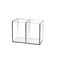 Ultra-Clear Glass Dual-Compartment Betta Fish Tank for Breeding and Office Desktop