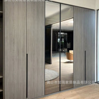 Modern High-End All-Aluminum Alloy Glass Wardrobe for Bedroom, Walk-in Closet Combination