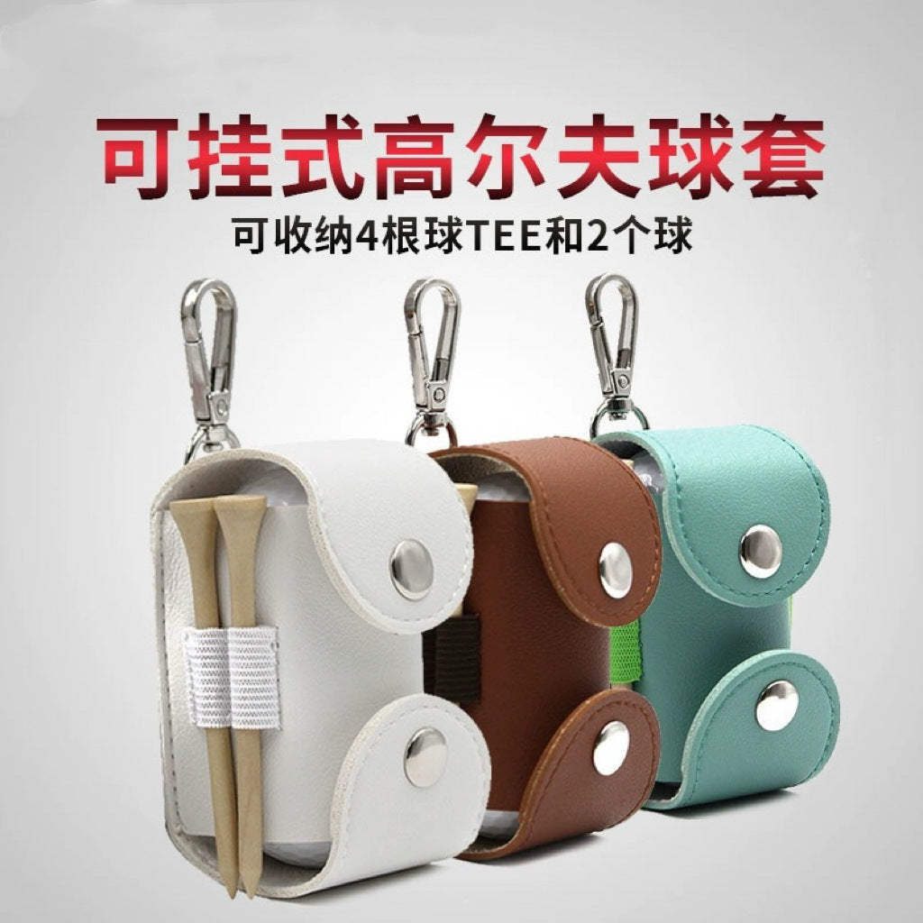 Mini Portable Golf Ball Pouch with Waist Clip, Stylish Accessory Bag for Golfers