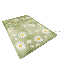 Floral Diatomaceous Earth Bath Mat Quick Dry Absorbent Non-Slip Bathroom Floor Mat