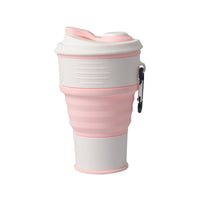 Portable Collapsible Silicone Coffee Cup with Lid - Travel Mug for Outdoor Activities