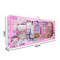 Girls' DIY Educational Craft Kit with Quicksand Glitter, Cream Glue, and Quiet Book Activities