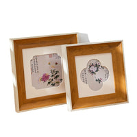 DIY Watercolor Chinese Painting Photo Frame with Mat Board for Wall or Tabletop Display