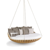 Outdoor Rattan Birdcage Swing Daybed for Garden Balcony