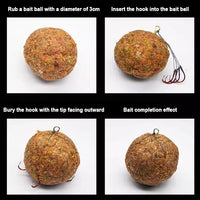 Stainless Steel Fishing Bait Cage Spring Feeder for Explosive Hooks