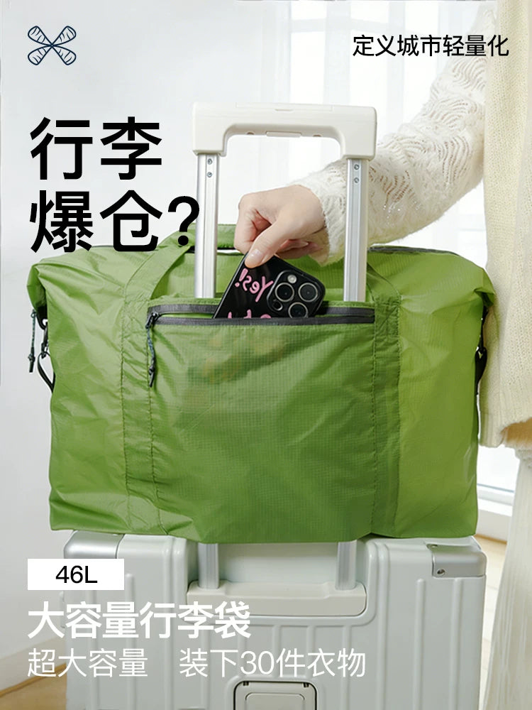 Portable Large Capacity Travel Duffel Bag Foldable Waterproof Storage for Clothes