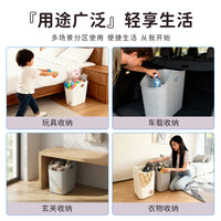 Large Capacity Plastic Storage Basket for Laundry, Toys, and Household Items