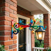 Creative Bird Metal Planter Hanger Outdoor Garden Yard Wall Decor Iron Craft Hook