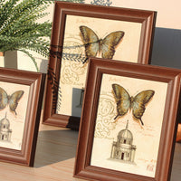 Desktop Photo Frame for Baby, Kindergarten, 6-8 Inch Photos, A4, 12 Inch, Deep Walnut