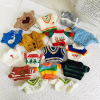 20cm Cotton Doll Knitted Sweater Christmas Deer Head Pattern