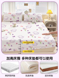 Disposable 4-Piece Bedding Set: Thickened Bed Sheet, Duvet Cover, Pillowcase, and Anti-Dirt Fitted Sheet for Travel, Business Trips, Hotel Use