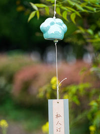 Handmade Ceramic Cat Paw Wind Chime for Home & Garden Decor