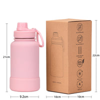 2026 New 650ml Stainless Steel Vacuum Insulated Water Bottle, Portable Outdoor Sports Flask with Wide Mouth