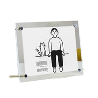Acrylic Double-Sided Transparent Certificate Photo Frame Display Stand for A4 Documents