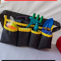 Heavy-Duty Oxford Cloth 7-Pocket Waist Tool Bag for Cleaning, Gardening, and Cashier Work