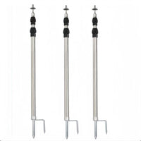 Adjustable Tent Awning Poles with Ground Spike for Canopy and Sunshade