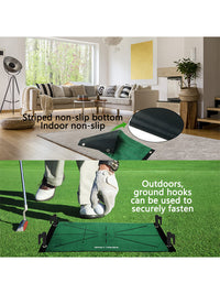 Portable Golf Hitting Mat with Swing Trajectory Detection for Practice