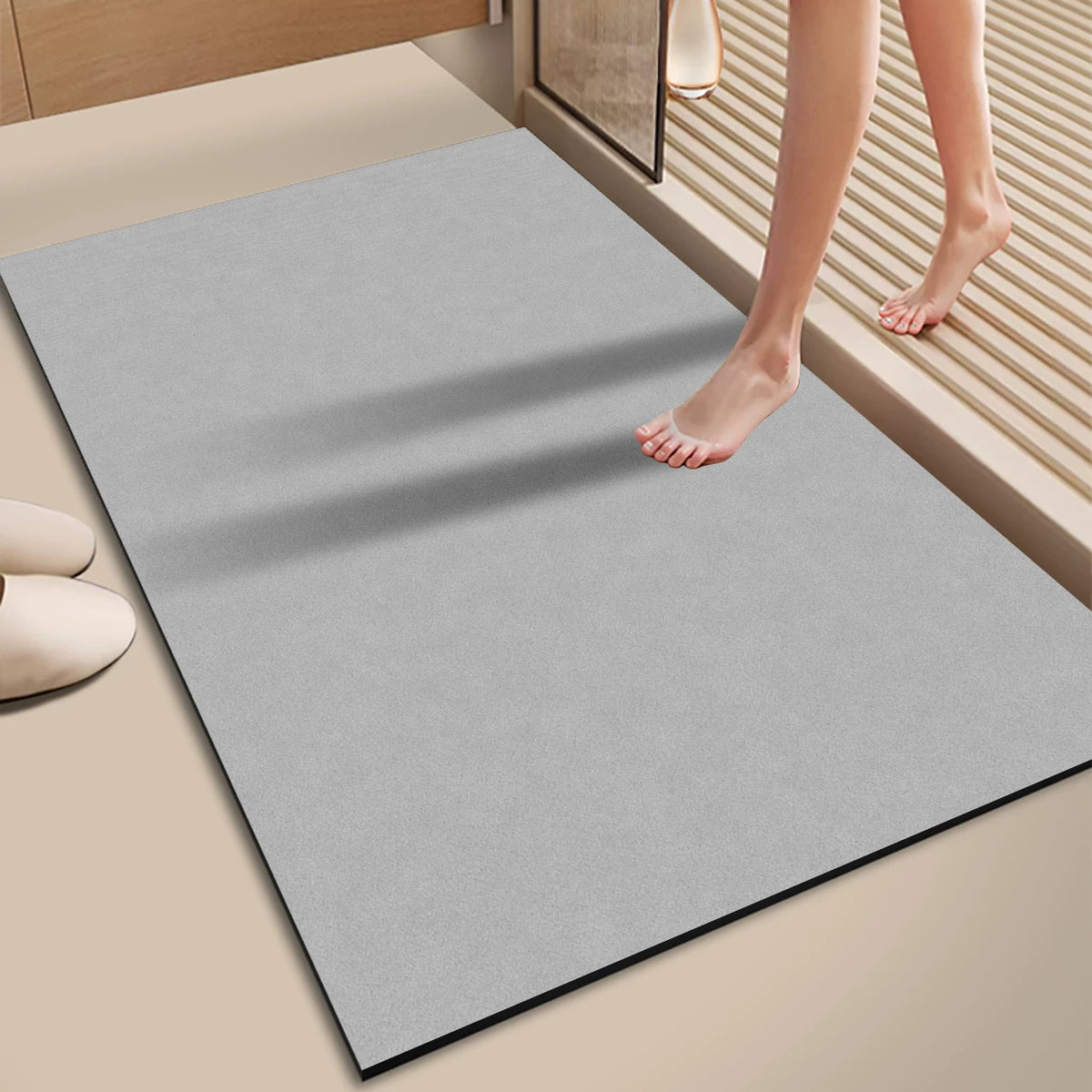 Diatomaceous Earth Bathroom Mat Quick Dry Non-Slip Absorbent Floor Mat