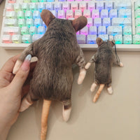 Realistic Dried Mouse Prank Keychain Novelty Gift Plush Toy