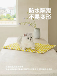 ZEZE Pet Cooling Mat for Cats and Dogs, Summer Ice Pad for Sleeping, Cool Mat