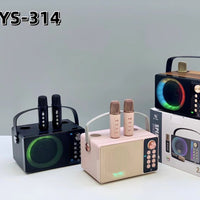 New YS-314 Retro Wireless Bluetooth Speaker with Handheld Outdoor Karaoke Microphone KTV All-in-One System