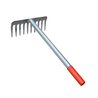 Clam Rake and Soil Loosener for Gardening and Beachcombing, Steel Rake with Multiple Tines