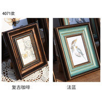 American Retro European Style Photo Frame for Tabletop or Wall Mounting, Customizable Sizes