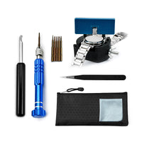 Watch Repair Tool Kit with Case Opener Holder for Back Cover Removal