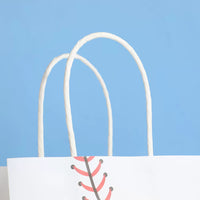 Cartoon Baseball Print Kraft Paper Gift Bags for Kids' Parties and Festivals