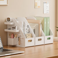 Desktop Pegboard Storage Basket for Dorm Desk Stationery Books Office Files