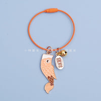 Lucky Koi Fish Keychain with Bell Charm for Bags & USB Drives