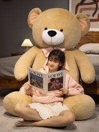 Giant Teddy Bear Plush Toy Stuffed Animal Doll for Girls, Birthday Gift