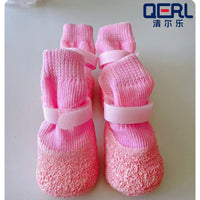 Anti-Slip Waterproof Dog Socks with Soft Wear-Resistant Sole for Small to Medium Dogs