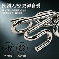 24-Piece Stainless Steel Interlocking Disentanglement Puzzle Set