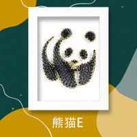 DIY Cartoon Panda String Art Kit for Students and Crafts Enthusiasts