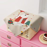 Cartoon Animal Print Dust Cover for Microwave Oven Air Fryer Tea Tray