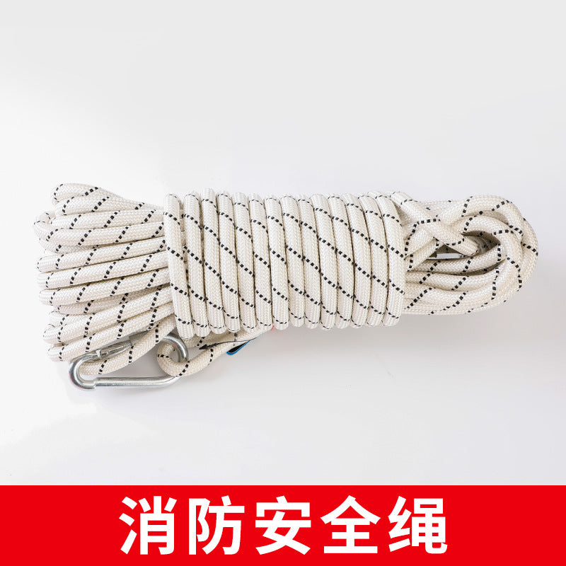 Outdoor Climbing and Rescue Safety Rope with Carabiner Options