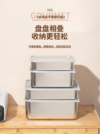 304 Stainless Steel Food Storage Container for Refrigerator and Freezer, Lunch Box, Picnic, Commercial Use
