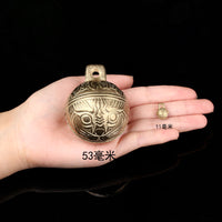Tiger Head Brass Bell Charms for Pets and DIY Crafts