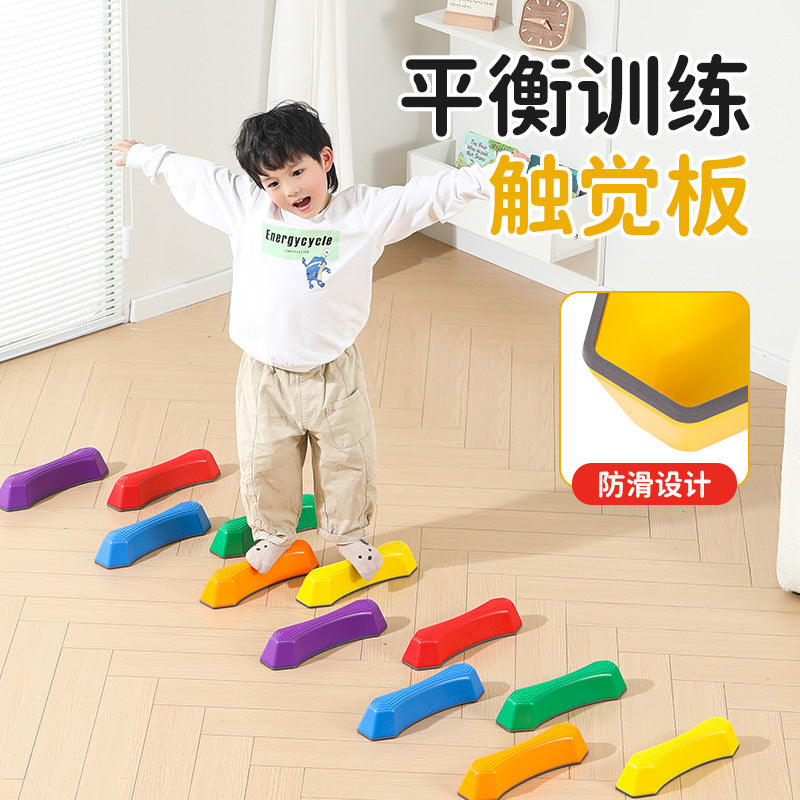 Kids' Sensory Stepping Stones for Balance Training, Non-Slip Edges