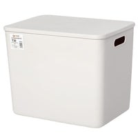 Japanese Style Thickened Plastic Storage Basket with Lid for Snacks Cosmetics Sundries