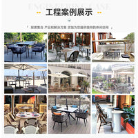 Outdoor Rattan Woven Patio Dining Set Garden Cafe Furniture