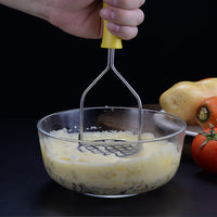 Stainless Steel Manual Garlic Press and Masher for Home Kitchen
