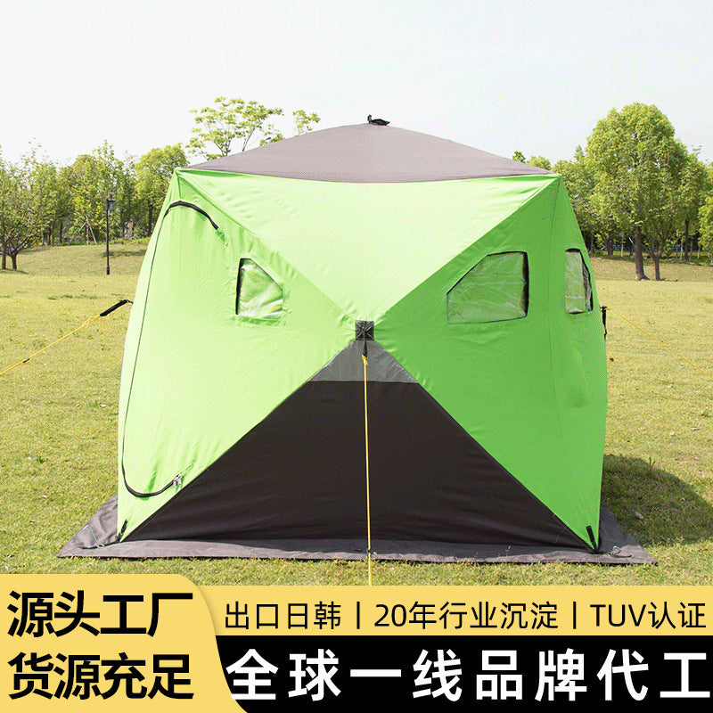 Outdoor Camping Fishing Ice Shelter Tent - Waterproof, Sun Protection, Cold Weather