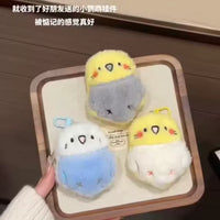 Cute Parrot Plush Keychain Bag Charm